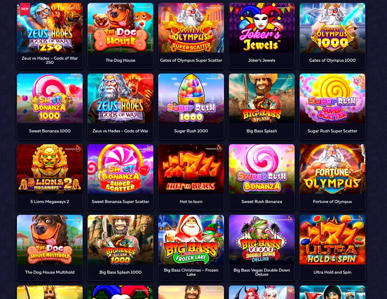 Gama Casino Spielangebot